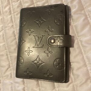 Authentic Louis Vuitton Monogram Matte Small Agenda Cover